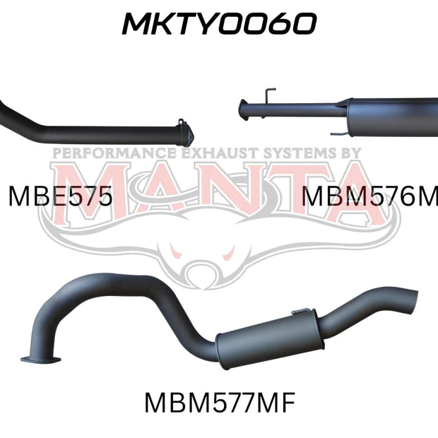 KDJ120, 150 Prado 3.0L D4D 3in, NO Cat